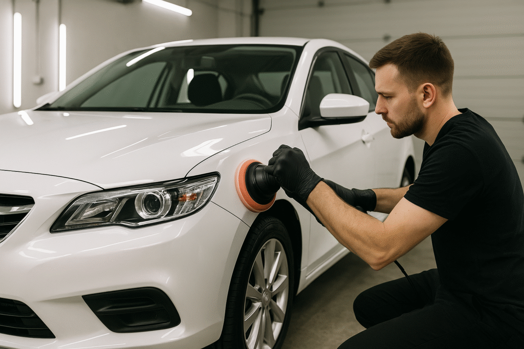 professional paint polishing restoring gloss